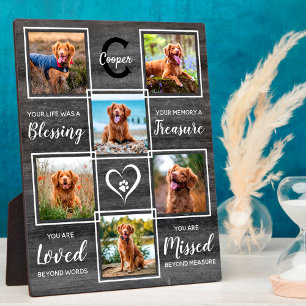 Plaque Photo In Love Mémoire Personnalisée Pet Photo Memorial