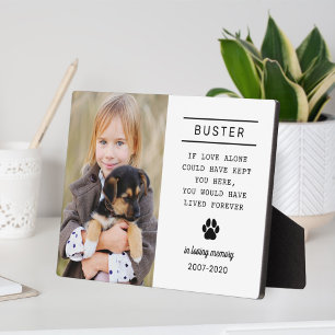 Plaque Photo In Love Memory Chien Personnalisé Photo Memorial