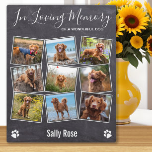 Plaque Photo In Love Memory Photo Collage Pet Memorial