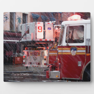 Plaque Photo Incendie sur la 10e rue