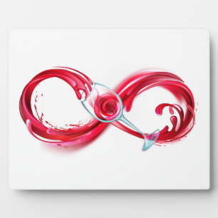 Plaque Photo Infinity with Red Wine