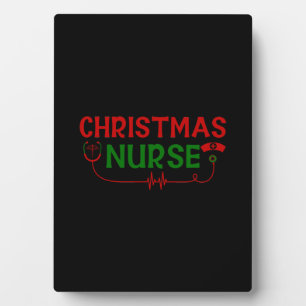Plaque Photo Infirmière Cadeau de Noël