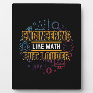 Plaque Photo Ingénieur Ingénieur Comme Math