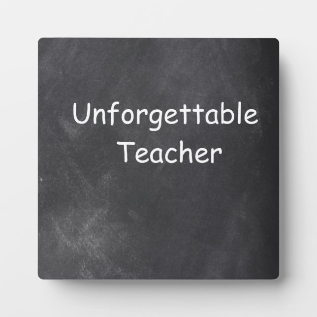Plaque Photo Inoubliable enseignant Chalkboard Design Idée cade (Devant)