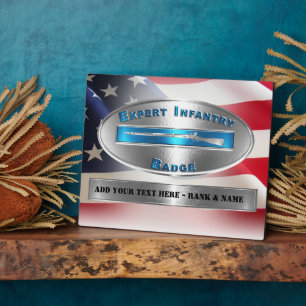 Plaque Photo Insigne d'expert d'infanterie EIB