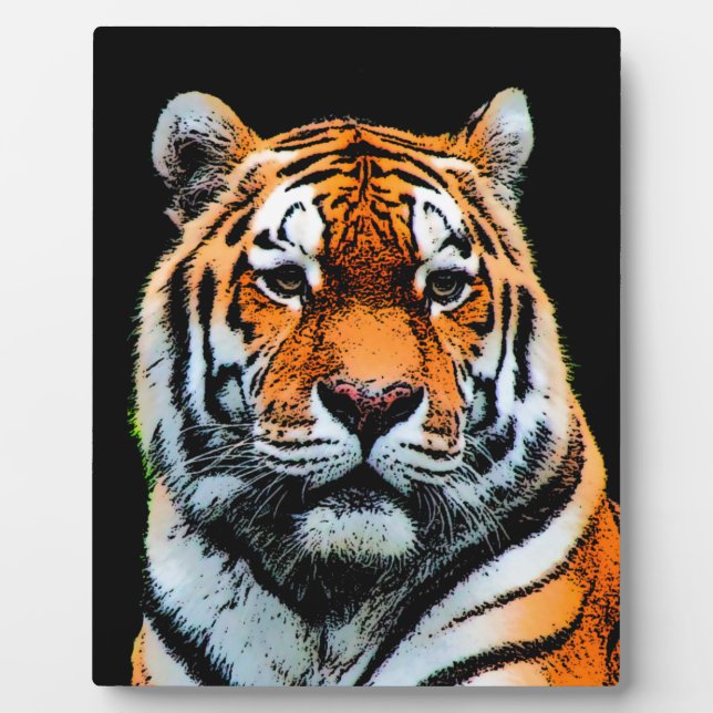 Plaque Photo Inspiration des yeux de tigre (Devant)