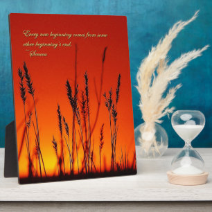 Plaque Photo Inspiration Silhouette Sunset