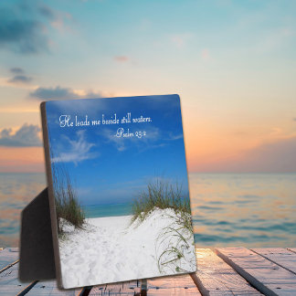 Plaque Photo Inspirational Coastal Scene