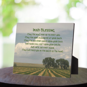 Plaque Photo Irish Blessing Farmland