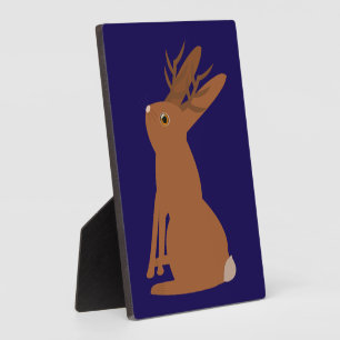 Plaque Photo Jackalope Halloween Trick or Treat