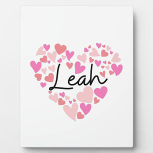 Plaque Photo J'adore Leah