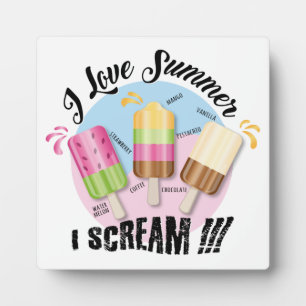 Plaque Photo J'adore Summer - Je hurle ! ! !