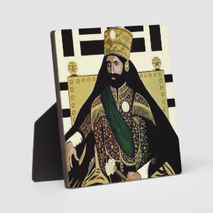 Plaque Photo Jah Rastafari Haile Selassie ILLE Rasta