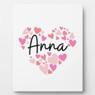 Plaque Photo J'aime Anna
