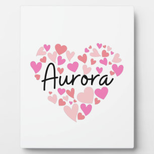 Plaque Photo J'aime Aurora