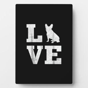 Plaque Photo j'aime français bulldog frenchie chien propriétair