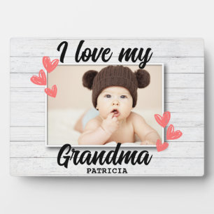 Plaque Photo J'aime la fête des mères de ma grand-mère