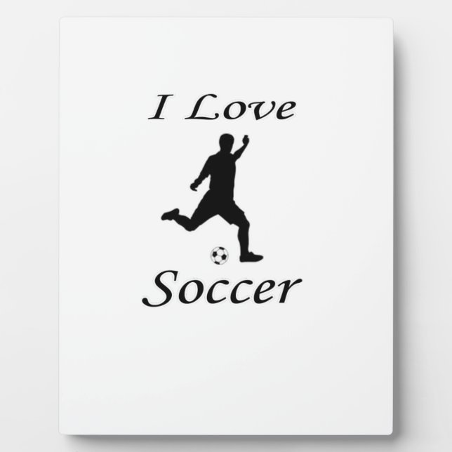 Plaque Photo J'Aime Le Football (Devant)