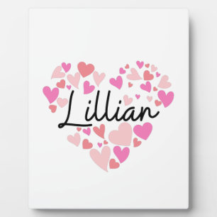 Plaque Photo J'aime Lillian