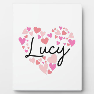Plaque Photo J'aime Lucy