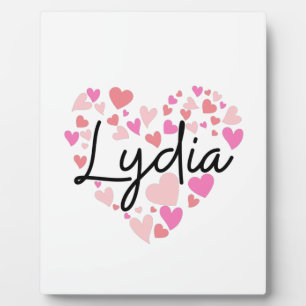 Plaque Photo J'aime Lydia