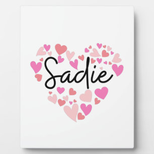 Plaque Photo J'aime Sadie