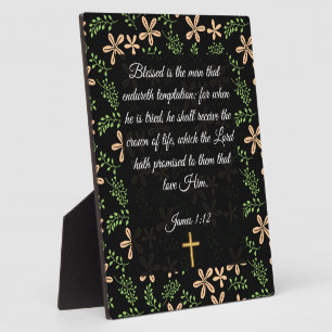 Plaque Photo James 1:12