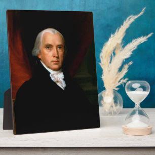 Plaque Photo James Madison le 4ème président : Amérique colonia