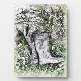PLAQUE PHOTO JARDIN