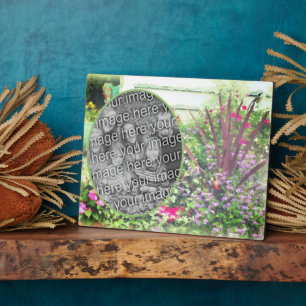 Plaque Photo Jardin Fleur Jardin Peinture Ajouter Votre Photo