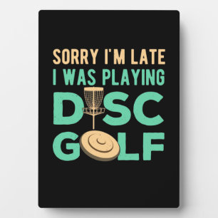 Plaque Photo Je Jouais À Disk Golf