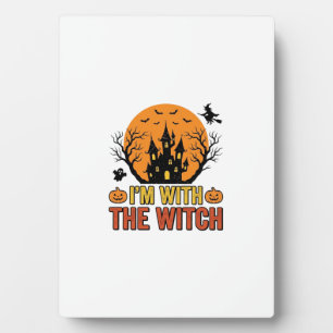 Plaque Photo Je Suis Avec La Sorcière Design De Château Hallowe