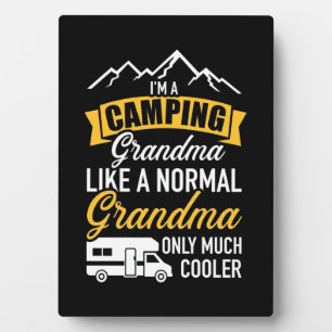 Plaque Photo Je Suis Grand-Mère De Camping