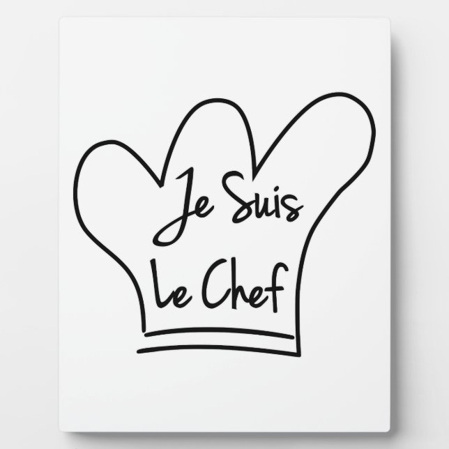Plaque Photo Je Suis Le Chef (Devant)