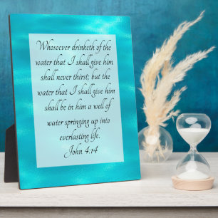 Plaque Photo Jean 4:14