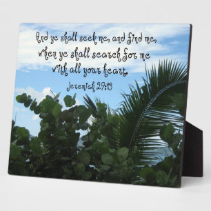 Plaque Photo Jeremiah 29:13 Seeking and finding God