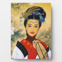 Plaque Photo Jeune classique belle princesse chinoise Guo Jin