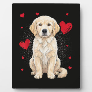 Plaque Photo Joli chien retriever doré crème anglais
