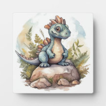 Joli petit dinosaure aquarelle