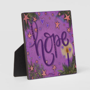 Plaque Photo Joli Purple Heart Star Chandle Hope