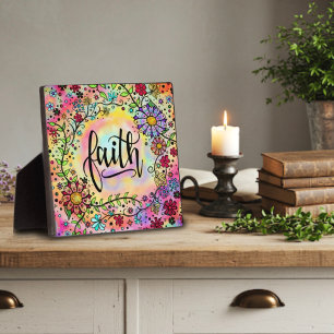 Plaque Photo Jolie foi florale Whimsical