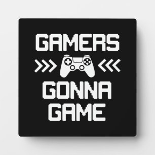 Plaque Photo Joueurs Gonna Game - Drôle Joueur Vidéo, Jeu