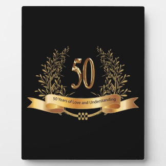 Plaque Photo Joyeux cadeau du 50e anniversaire de Mariage