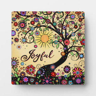 Plaque Photo Joyeux Inspirationnel Fun Floral Plutôt Grignotant