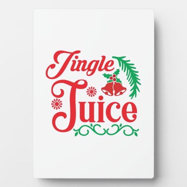 Plaque Photo Joyeux Joyeux Jus de Jingle Joyeux (Devant)
