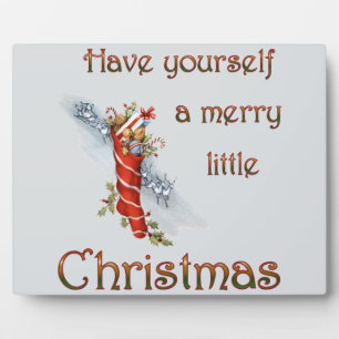 Plaque Photo Joyeux petit bas de Noël