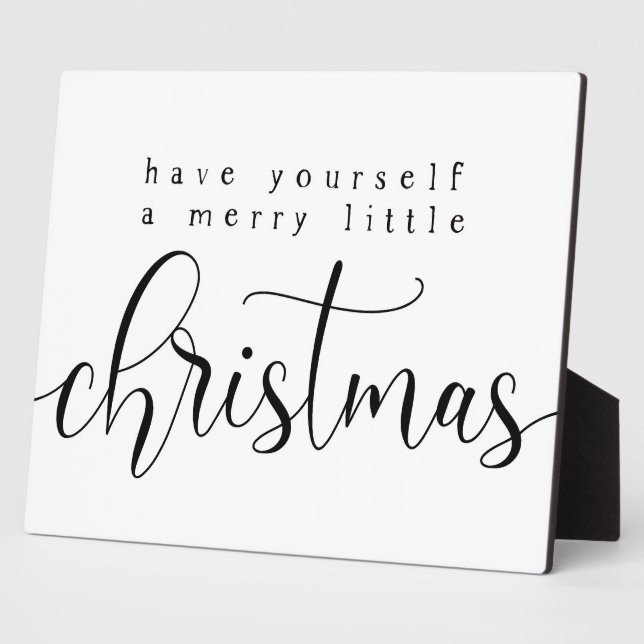 Plaque Photo Joyeux petit signe de Noël (Côté)
