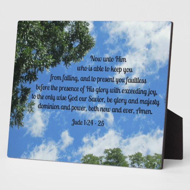Plaque Photo Jude 1:24-25 (Côté)