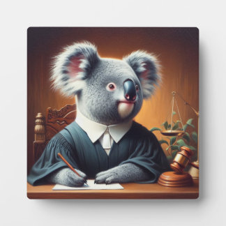 Plaque Photo Juge Koala