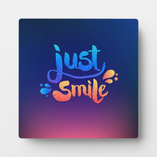 Plaque Photo Juste Sourire
